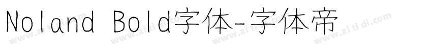 Noland Bold字体字体转换